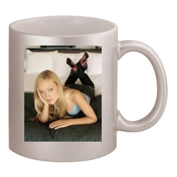 Olivia Wilde 11oz Metallic Silver Mug