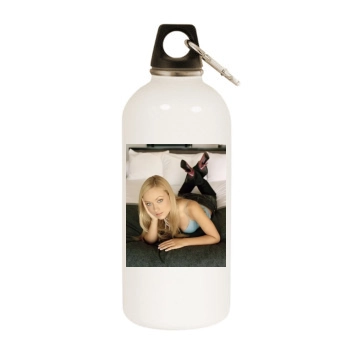 Olivia Wilde White Water Bottle With Carabiner