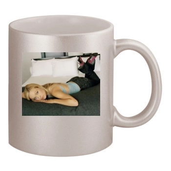 Olivia Wilde 11oz Metallic Silver Mug