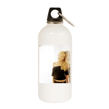 Olivia Wilde White Water Bottle With Carabiner