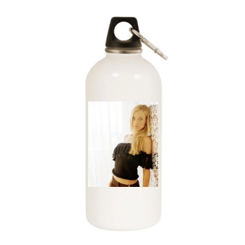 Olivia Wilde White Water Bottle With Carabiner