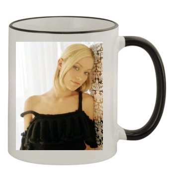 Olivia Wilde 11oz Colored Rim & Handle Mug