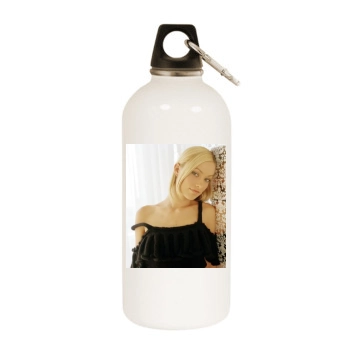 Olivia Wilde White Water Bottle With Carabiner