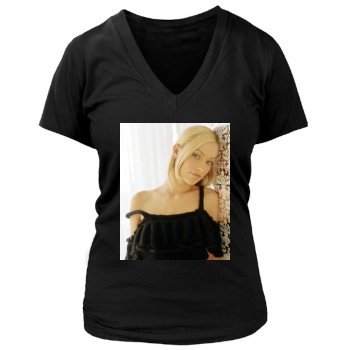 Olivia Wilde Women's Deep V-Neck TShirt