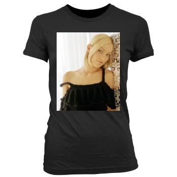 Olivia Wilde Women's Junior Cut Crewneck T-Shirt