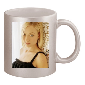 Olivia Wilde 11oz Metallic Silver Mug