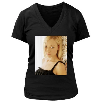 Olivia Wilde Women's Deep V-Neck TShirt