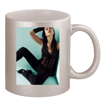 Olivia Wilde 11oz Metallic Silver Mug