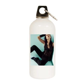 Olivia Wilde White Water Bottle With Carabiner