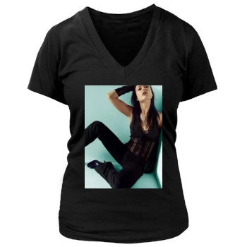 Olivia Wilde Women's Deep V-Neck TShirt