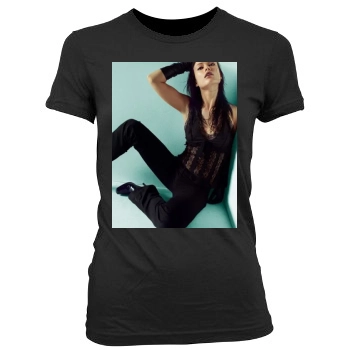 Olivia Wilde Women's Junior Cut Crewneck T-Shirt