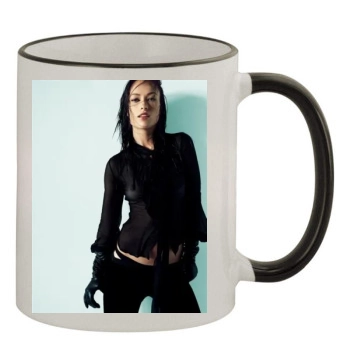 Olivia Wilde 11oz Colored Rim & Handle Mug