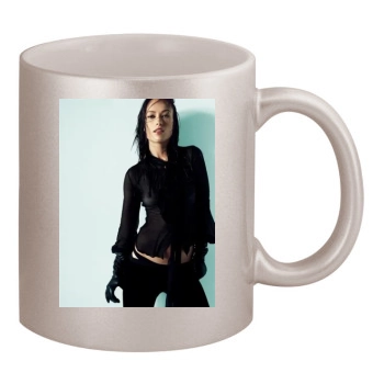 Olivia Wilde 11oz Metallic Silver Mug