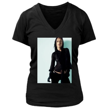 Olivia Wilde Women's Deep V-Neck TShirt