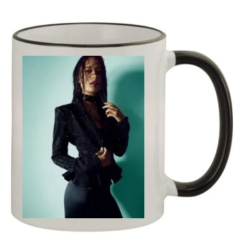 Olivia Wilde 11oz Colored Rim & Handle Mug