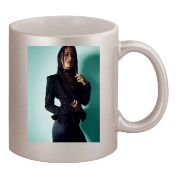 Olivia Wilde 11oz Metallic Silver Mug