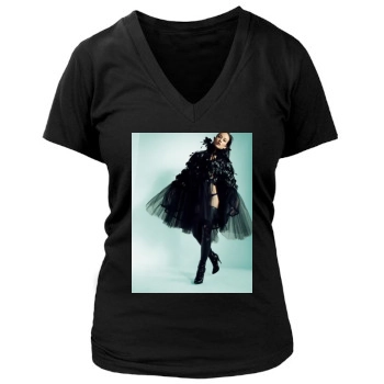 Olivia Wilde Women's Deep V-Neck TShirt