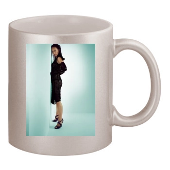 Olivia Wilde 11oz Metallic Silver Mug