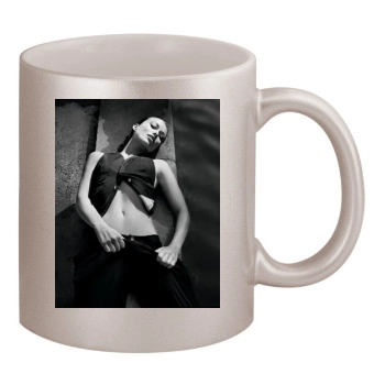 Olivia Wilde 11oz Metallic Silver Mug