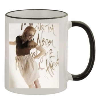 Heike Makatsch 11oz Colored Rim & Handle Mug