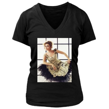 Helena Bonham Carter Women's Deep V-Neck TShirt