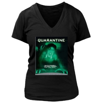 Quarantine (2008) Women's Deep V-Neck TShirt