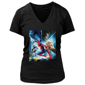 The Amazing Spider-Man 2 (2014) Women's Deep V-Neck TShirt