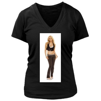 The Pussycat Dolls Women's Deep V-Neck TShirt