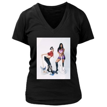 The Pussycat Dolls Women's Deep V-Neck TShirt