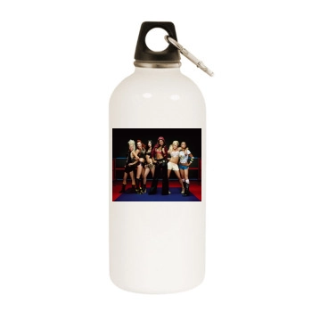 The Pussycat Dolls White Water Bottle With Carabiner