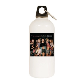 The Pussycat Dolls White Water Bottle With Carabiner