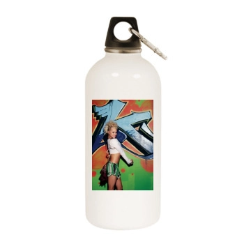 The Pussycat Dolls White Water Bottle With Carabiner