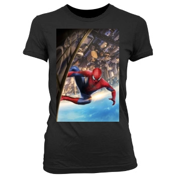 The Amazing Spider-Man 2 (2014) Women's Junior Cut Crewneck T-Shirt