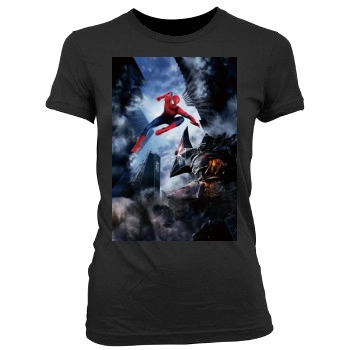 The Amazing Spider-Man 2 (2014) Women's Junior Cut Crewneck T-Shirt