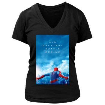 The Amazing Spider-Man 2 (2014) Women's Deep V-Neck TShirt