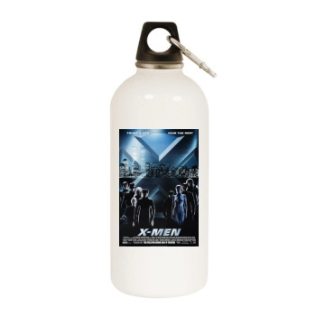 X-Men (2000) White Water Bottle With Carabiner