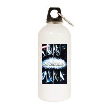 X-Men (2000) White Water Bottle With Carabiner