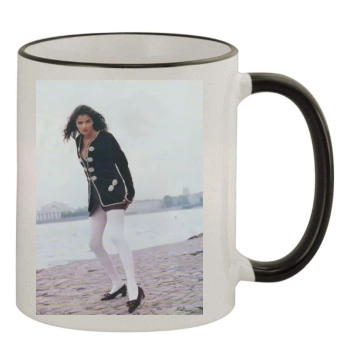 Helena Christensen 11oz Colored Rim & Handle Mug