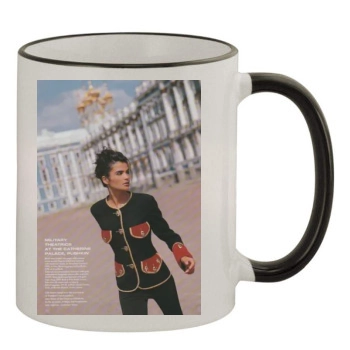 Helena Christensen 11oz Colored Rim & Handle Mug