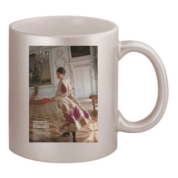 Helena Christensen 11oz Metallic Silver Mug