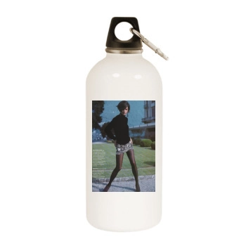 Helena Christensen White Water Bottle With Carabiner