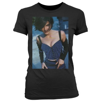 Helena Christensen Women's Junior Cut Crewneck T-Shirt