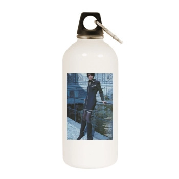 Helena Christensen White Water Bottle With Carabiner