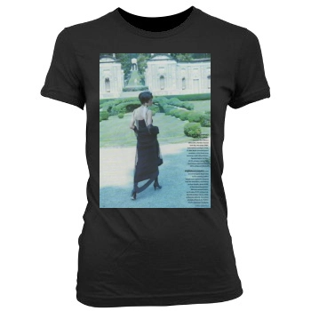 Helena Christensen Women's Junior Cut Crewneck T-Shirt