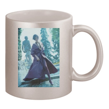 Helena Christensen 11oz Metallic Silver Mug