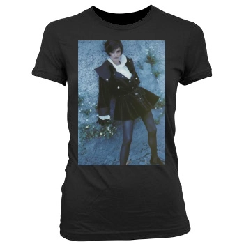 Helena Christensen Women's Junior Cut Crewneck T-Shirt