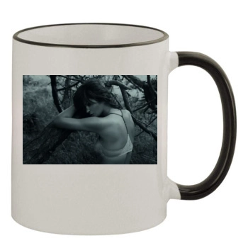 Helena Christensen 11oz Colored Rim & Handle Mug