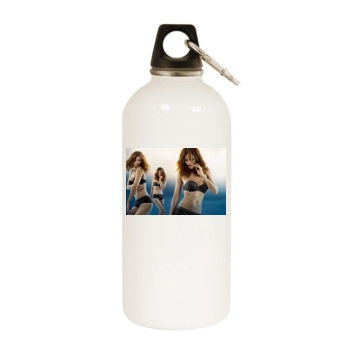 Helena Christensen White Water Bottle With Carabiner