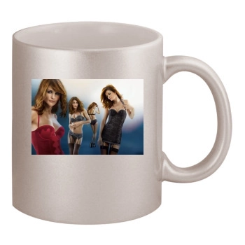 Helena Christensen 11oz Metallic Silver Mug