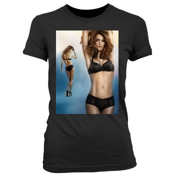 Helena Christensen Women's Junior Cut Crewneck T-Shirt